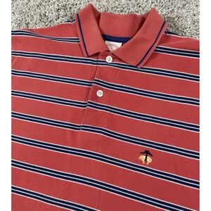 Brooks Brothers Mens Short Sleeve Polo‎ Shirt Striped Logo Small